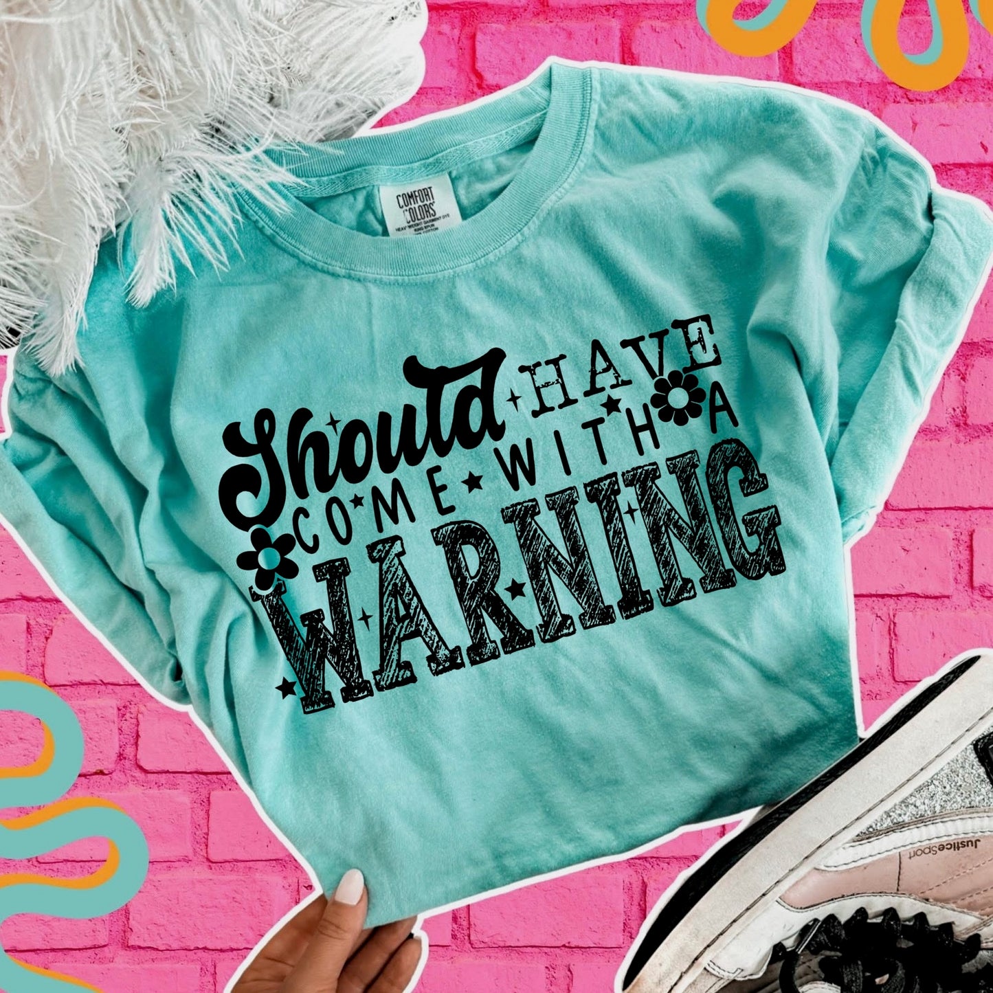 should have come with a warning screen print transfer•