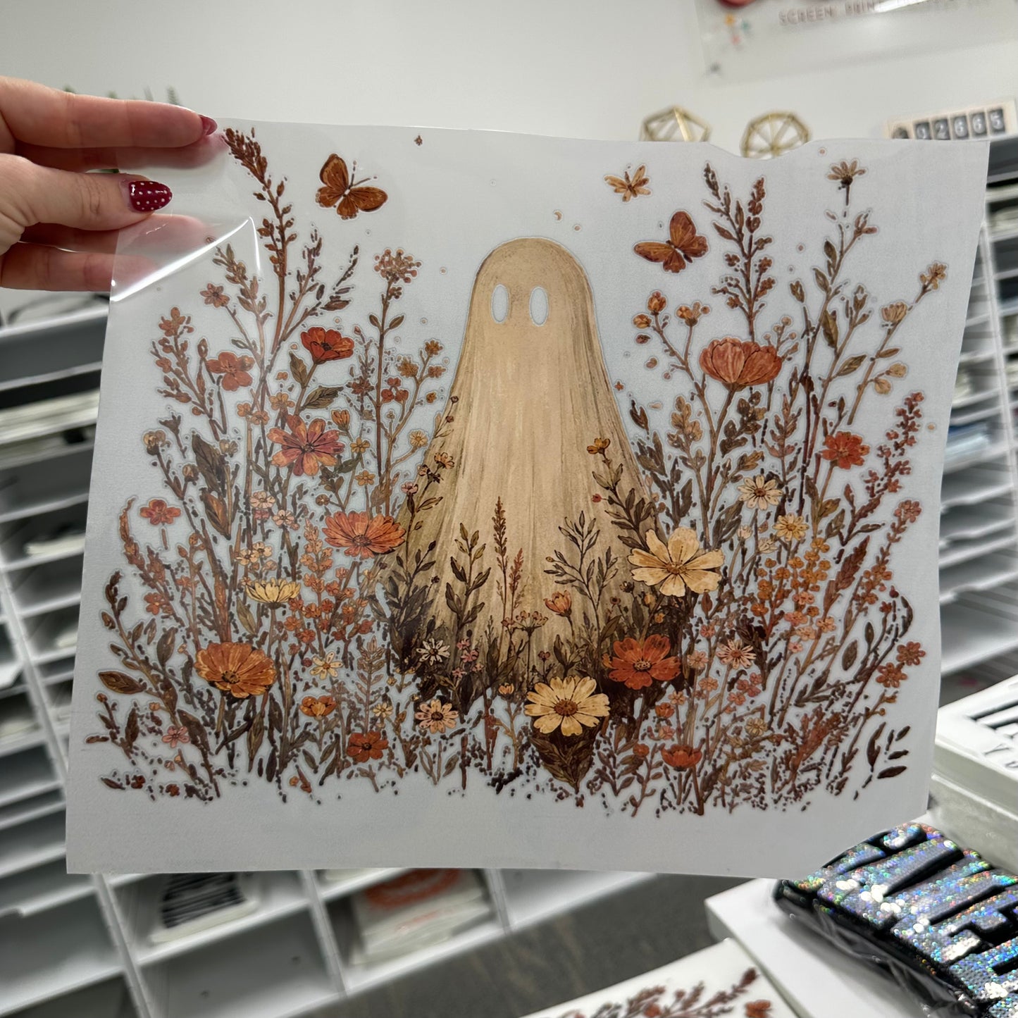 PRE-SALE 5-7 biz day tat floral ghost DTF