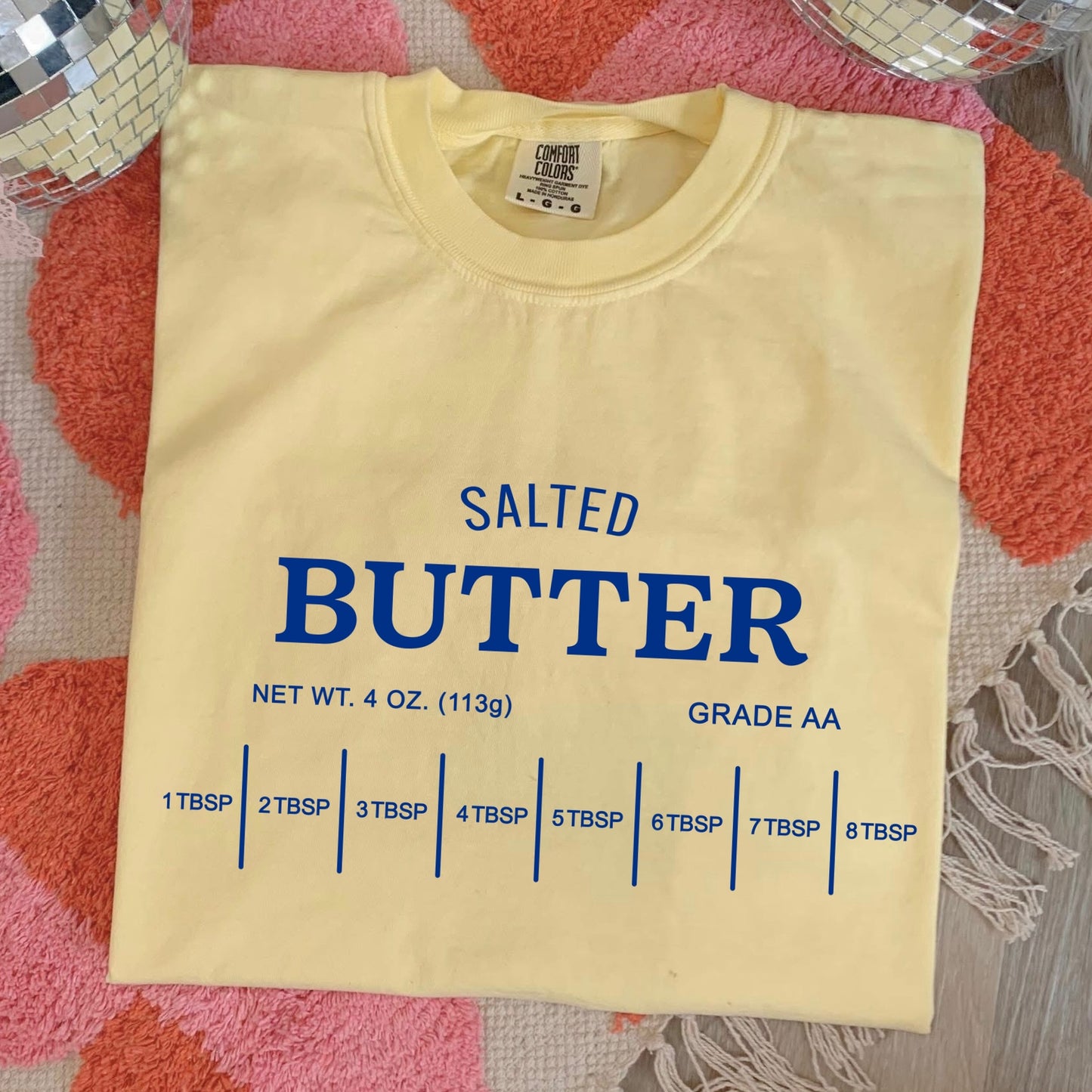 salted butter screen print transfer