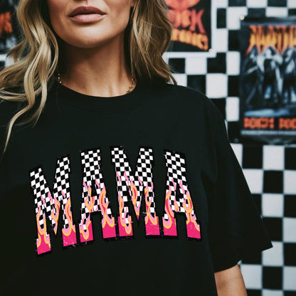 PRE-ORDER 7-10 business days checker flame MAMA DTF