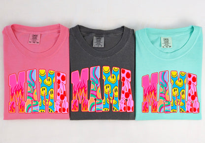 MAMA retro bright clear film screen print