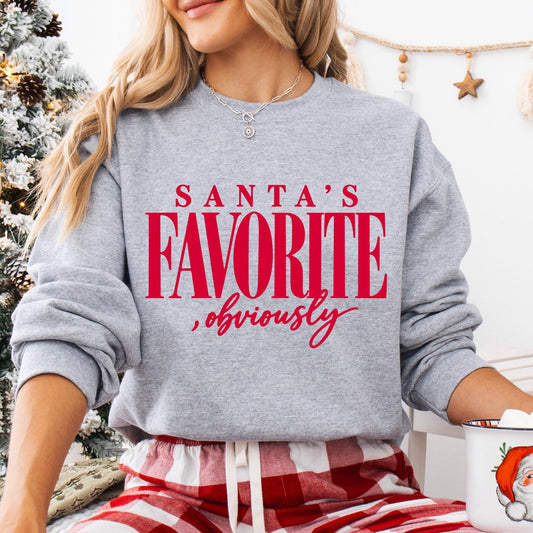 santas favorite, obviously screen print transfer