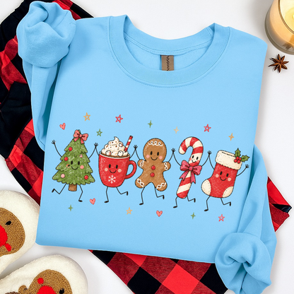 PRE-ORDER Christmas doodles DTF 5-7 biz day tat