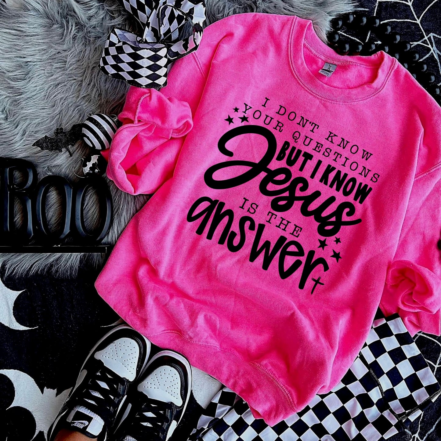 Jesus is the answer screen print transfer