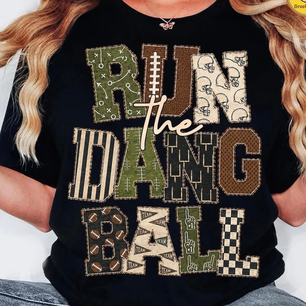 run the dang ball clear film screen print
