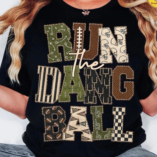 run the dang ball clear film screen print