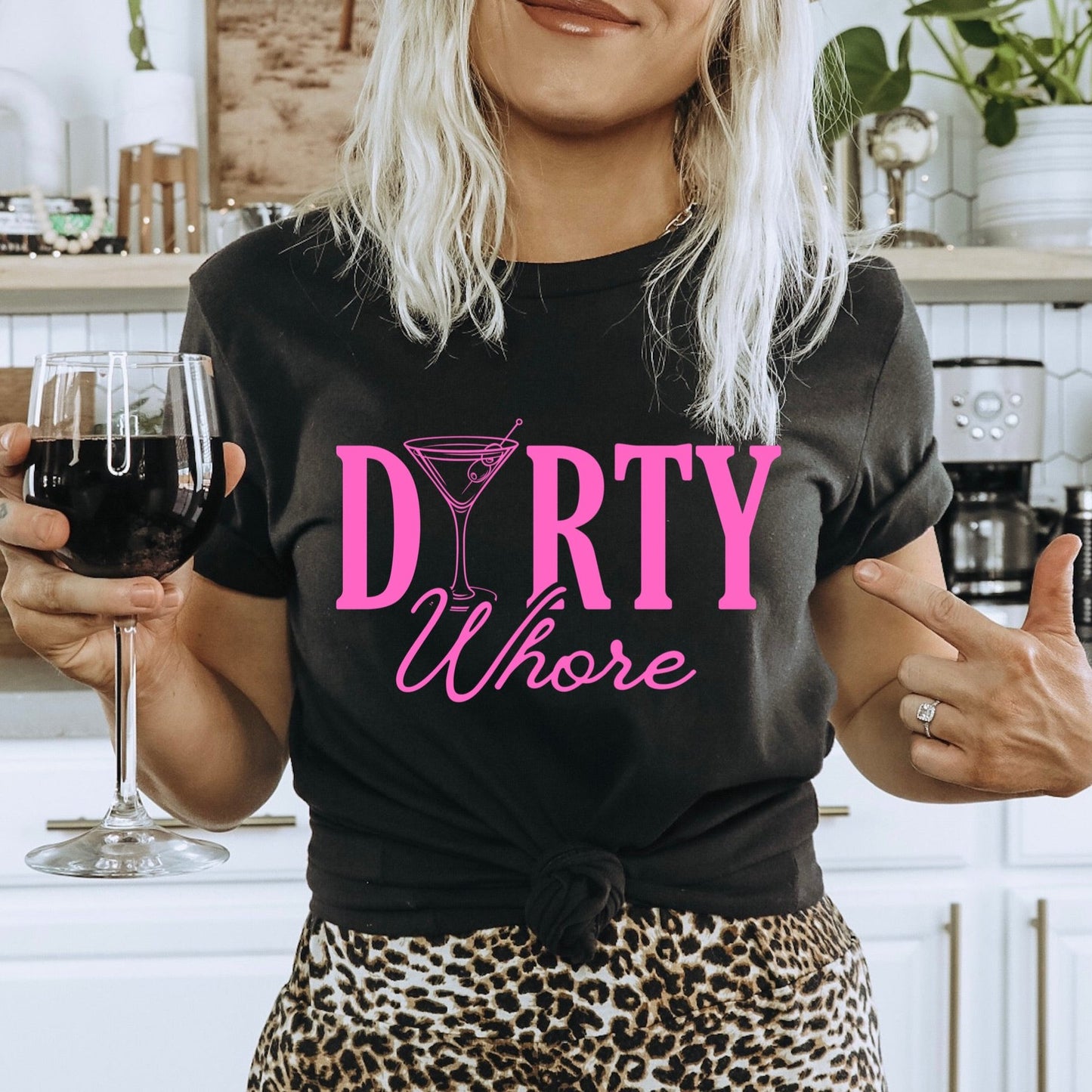 dirty whore screen print transfer