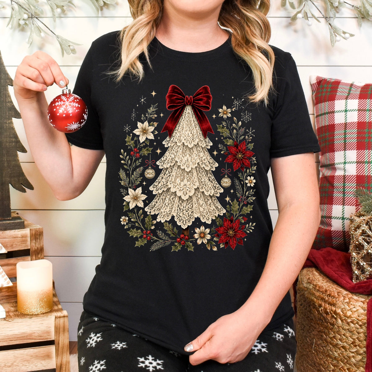 PRE-ORDER lace christmas tree DTF 5-7 biz day tat