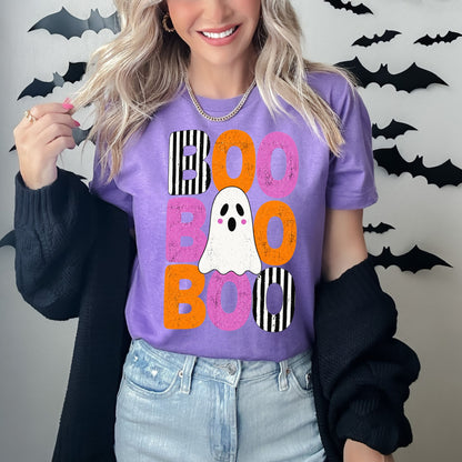 boo boo boo ghost clear film screen print