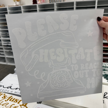 Please hesitate to reach out to me screen print transfer