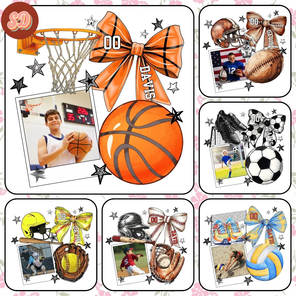 semi-custom PHOTO sports (design set up only)