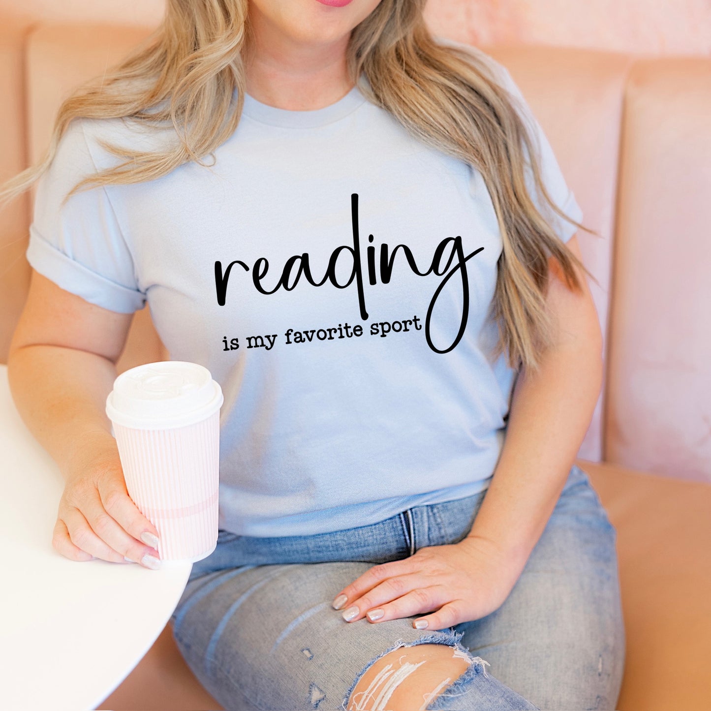 reading is my favorite sport screen print transfer