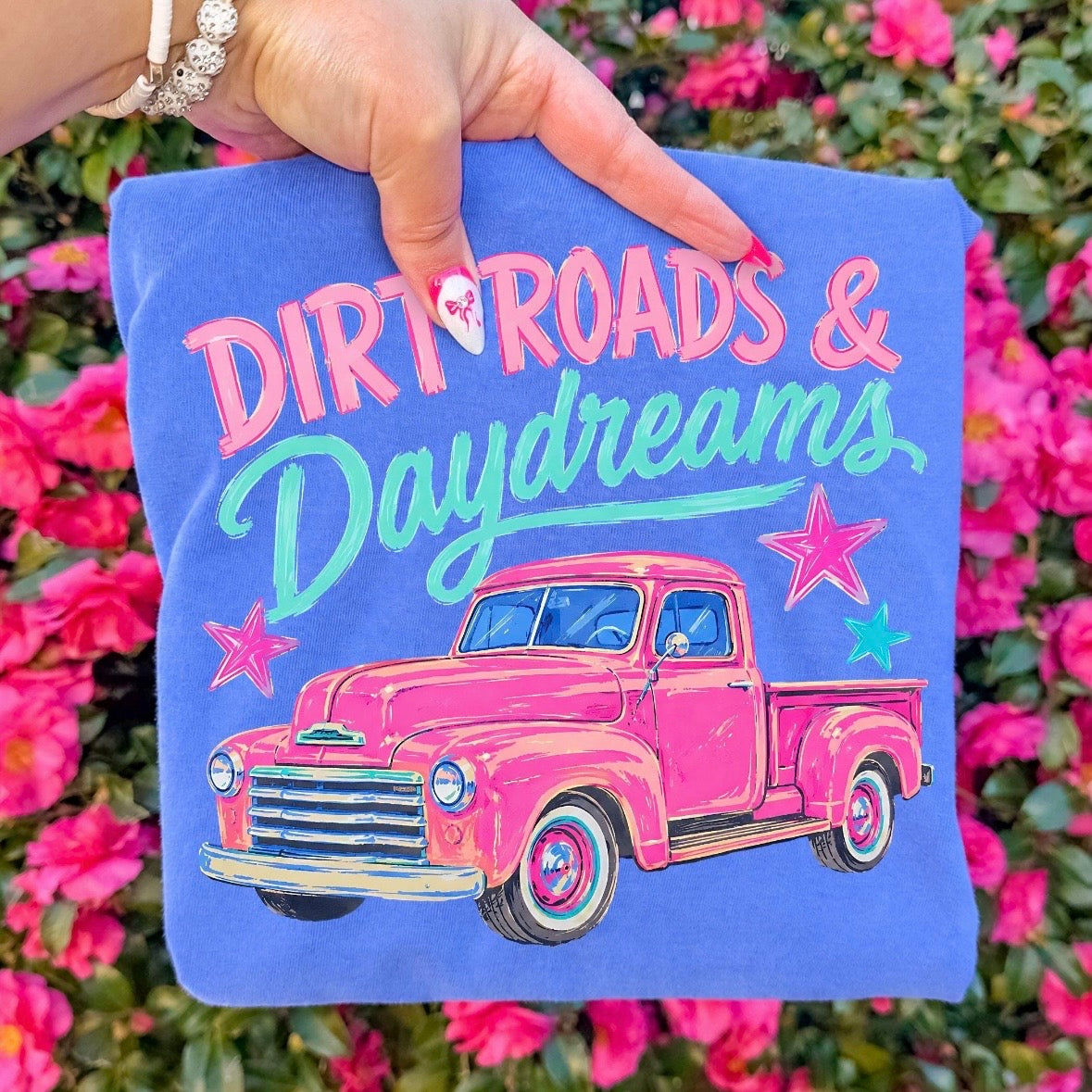 Dirtroads & daydreams clear film screen print