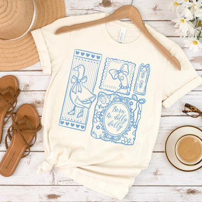 dilly dally goose screen print transfer•