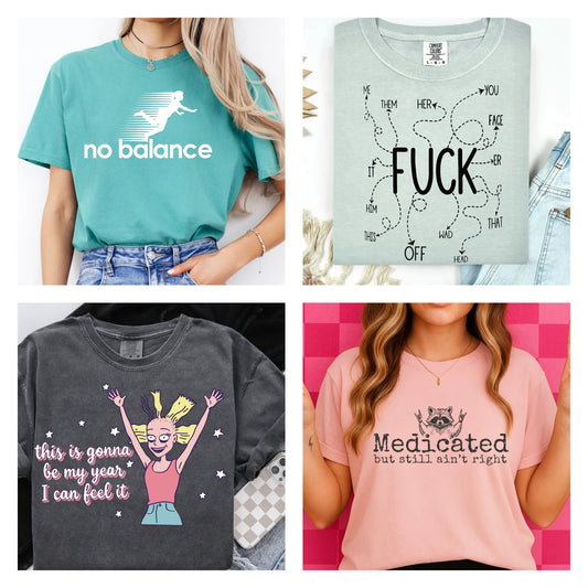 Sarcastic Humor Bundle - 10 transfers