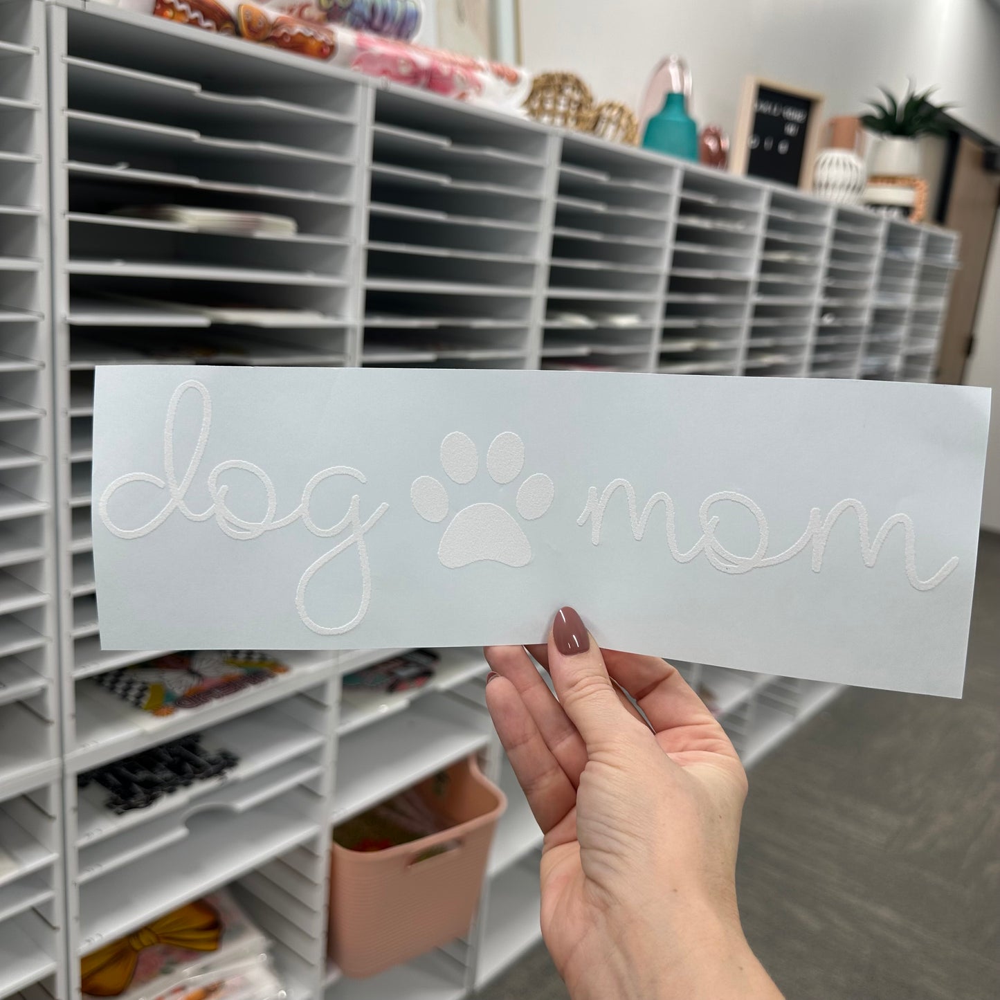dog mom screen print transfer