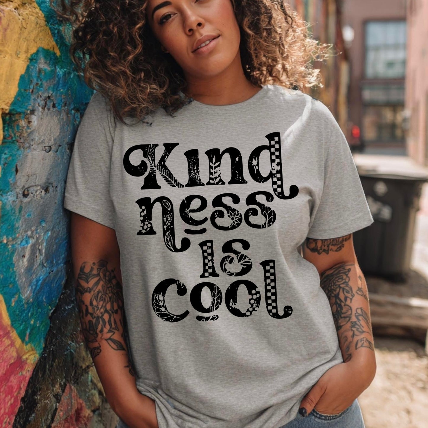 kindness is cool screen print transfer