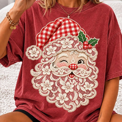 Lace Santa clear DTF PRE-ORDER 5-7 biz day tat