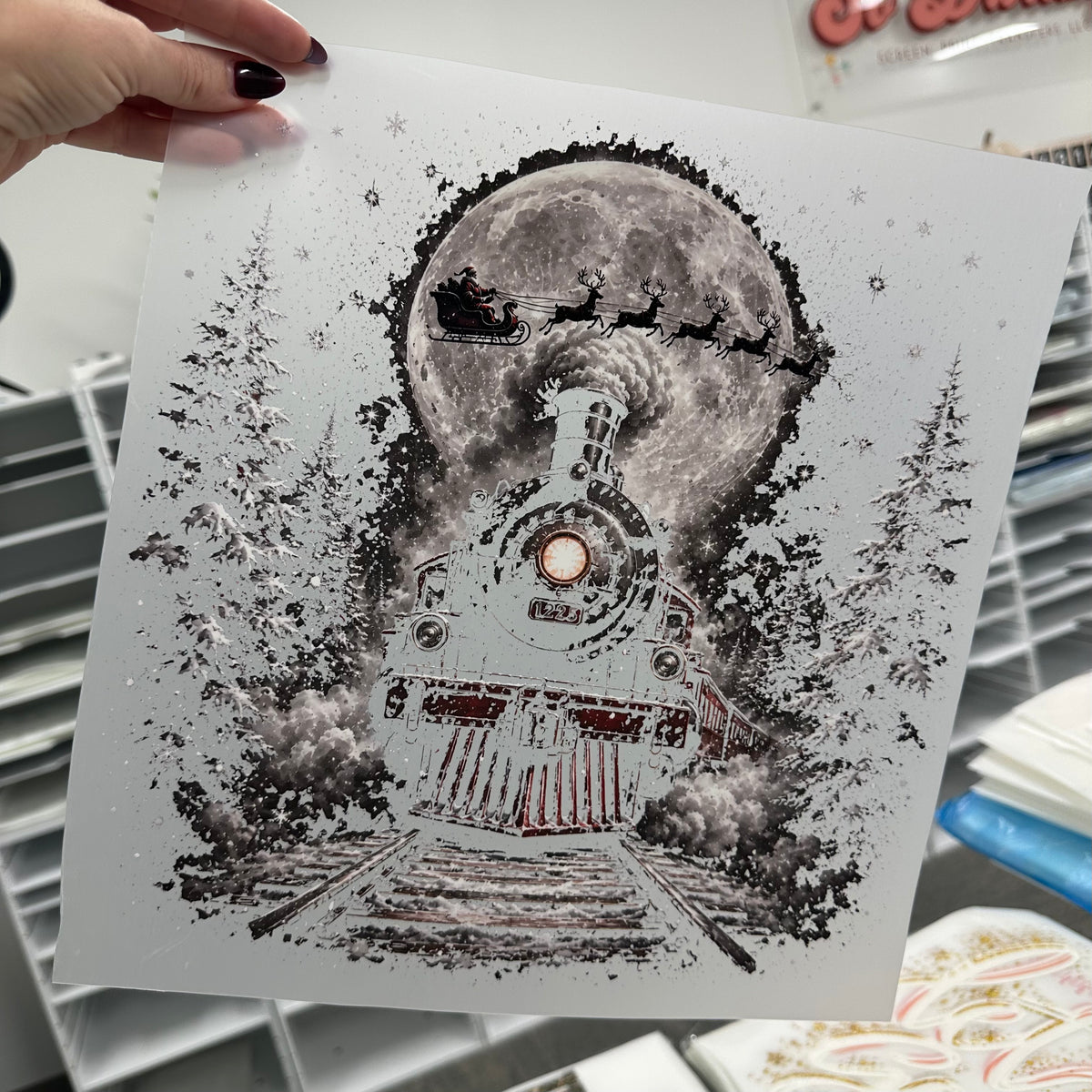 knockout polar express train DTF 300° 5-10 biz day tat PRE-ORDER