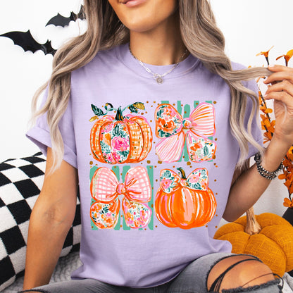 coquette pumpkins clear film screen print
