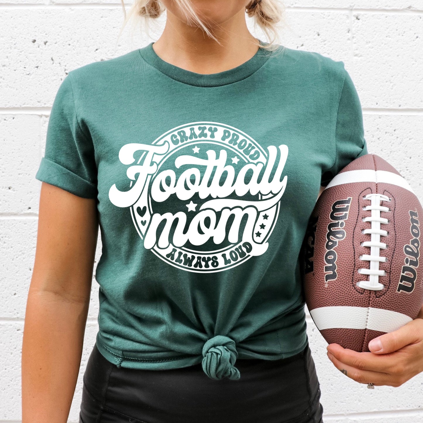 football MOM screen print transfer