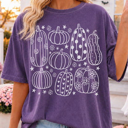 pumpkin doodles screen print transfer•