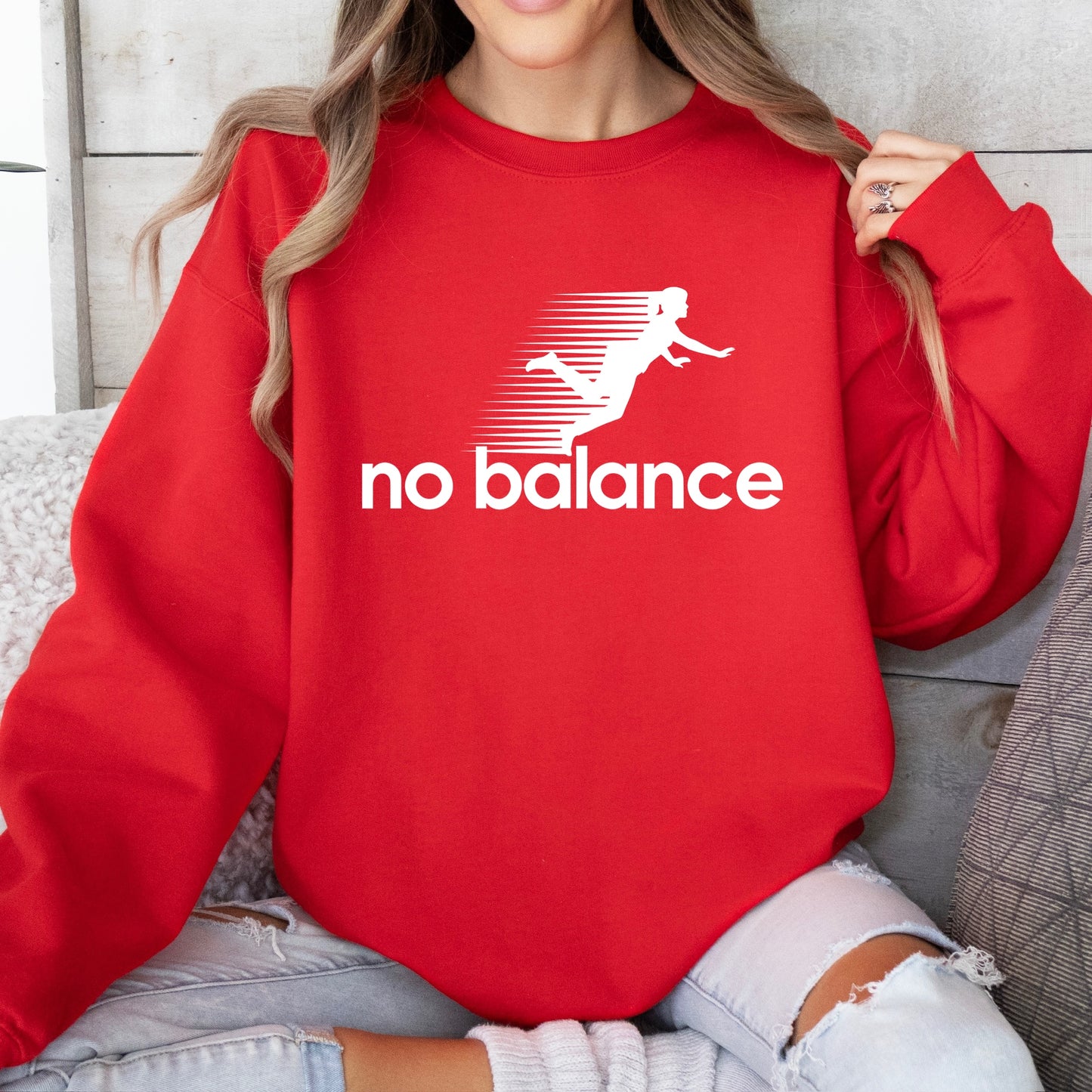 No Balance screen print transfer•