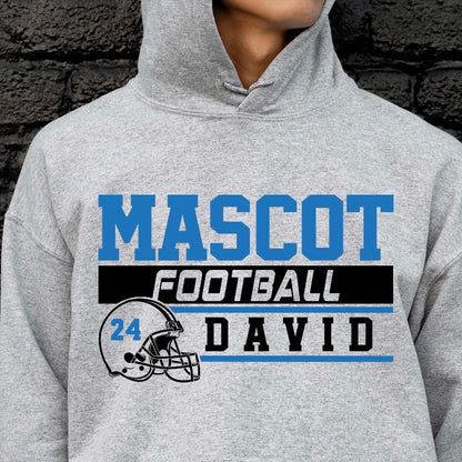 semi-custom FOOTBALL mascot (design set up only)