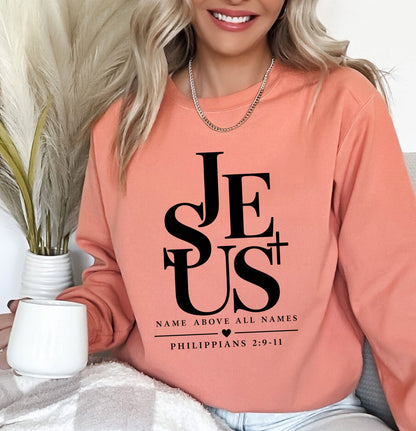 Jesus name above all names screen print transfer•