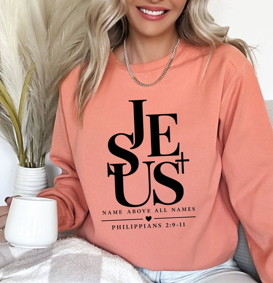 Jesus name above all names screen print transfer•