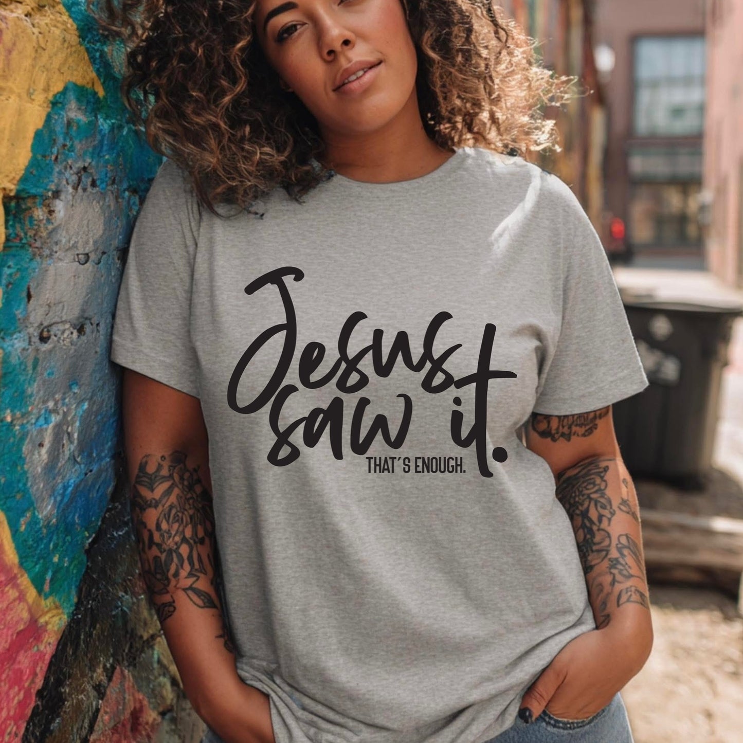 Jesus saw it. that's enough screen print transfer•