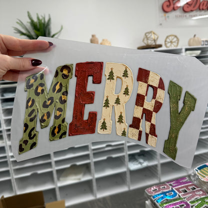 MERRY handpainted DTF PRE-ORDER 5-7 biz day tat
