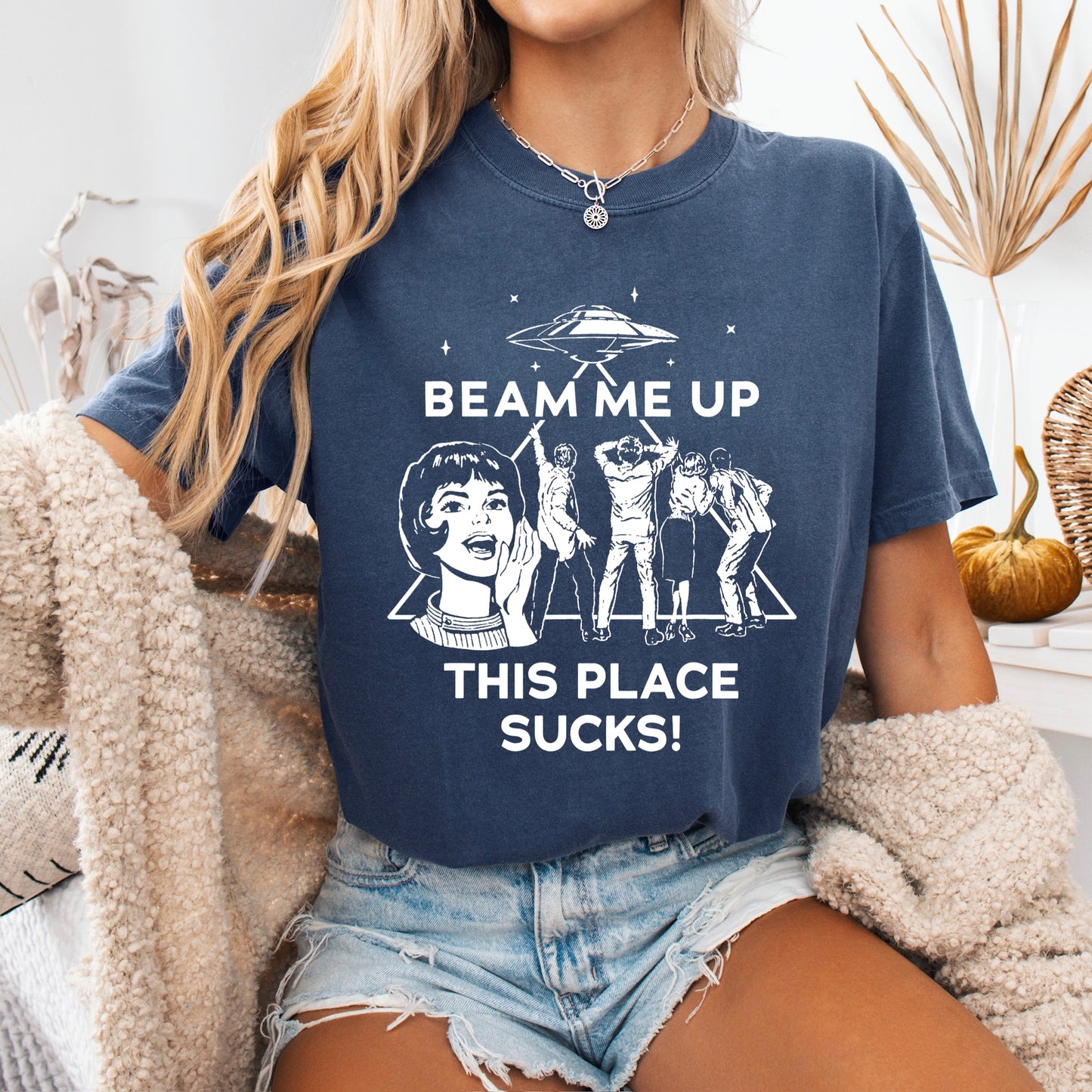 beam me up this place sucks screen print transfer