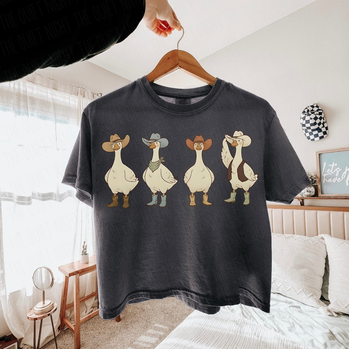 western geese clear film screen print
