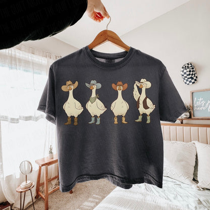 western geese clear film screen print