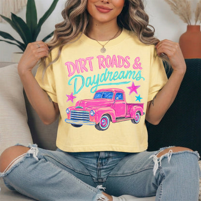 Dirtroads & daydreams clear film screen print
