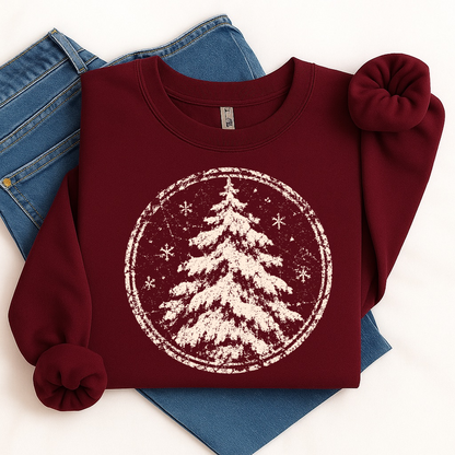 winter tree screen print transfer•