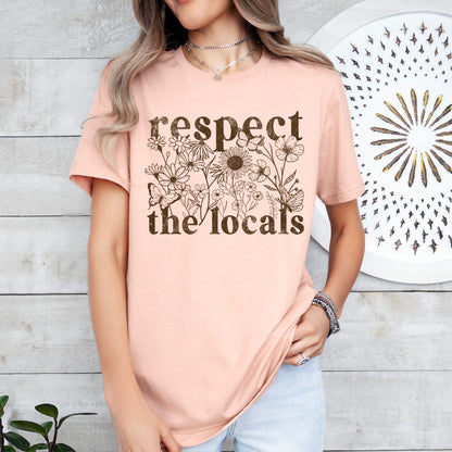 respect the locals screen print transfer