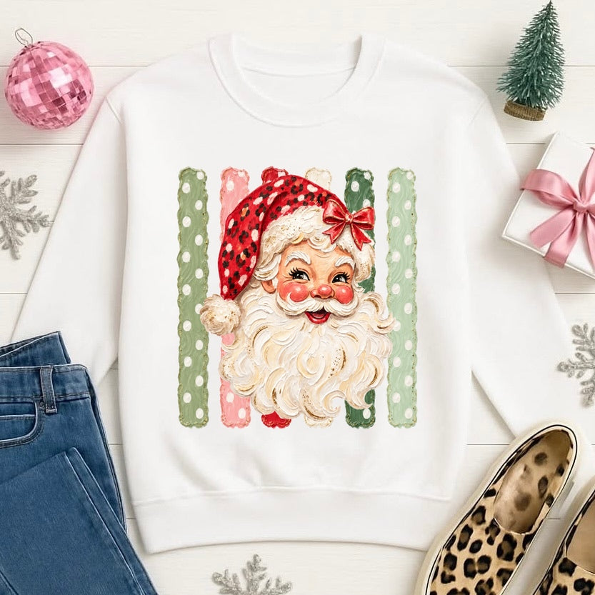 PRE-ORDER hand painted Santa DTF 5-7 BIZ DAY TAT