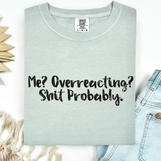 me? overreacting? shit probably screen print transfer