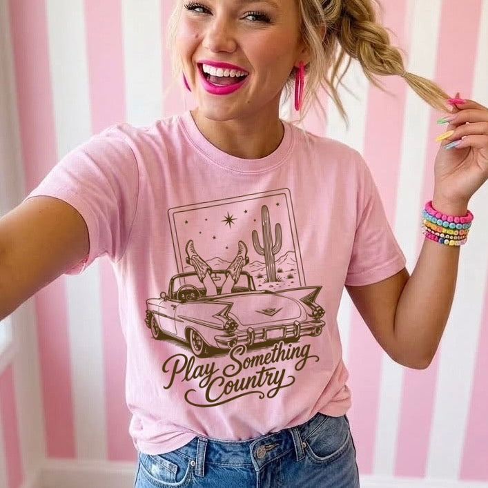 play something country screen print transfer•