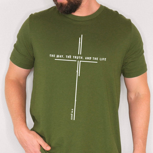 the way the truth cross screen print transfer•