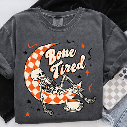 Bone Tired clear film transfer