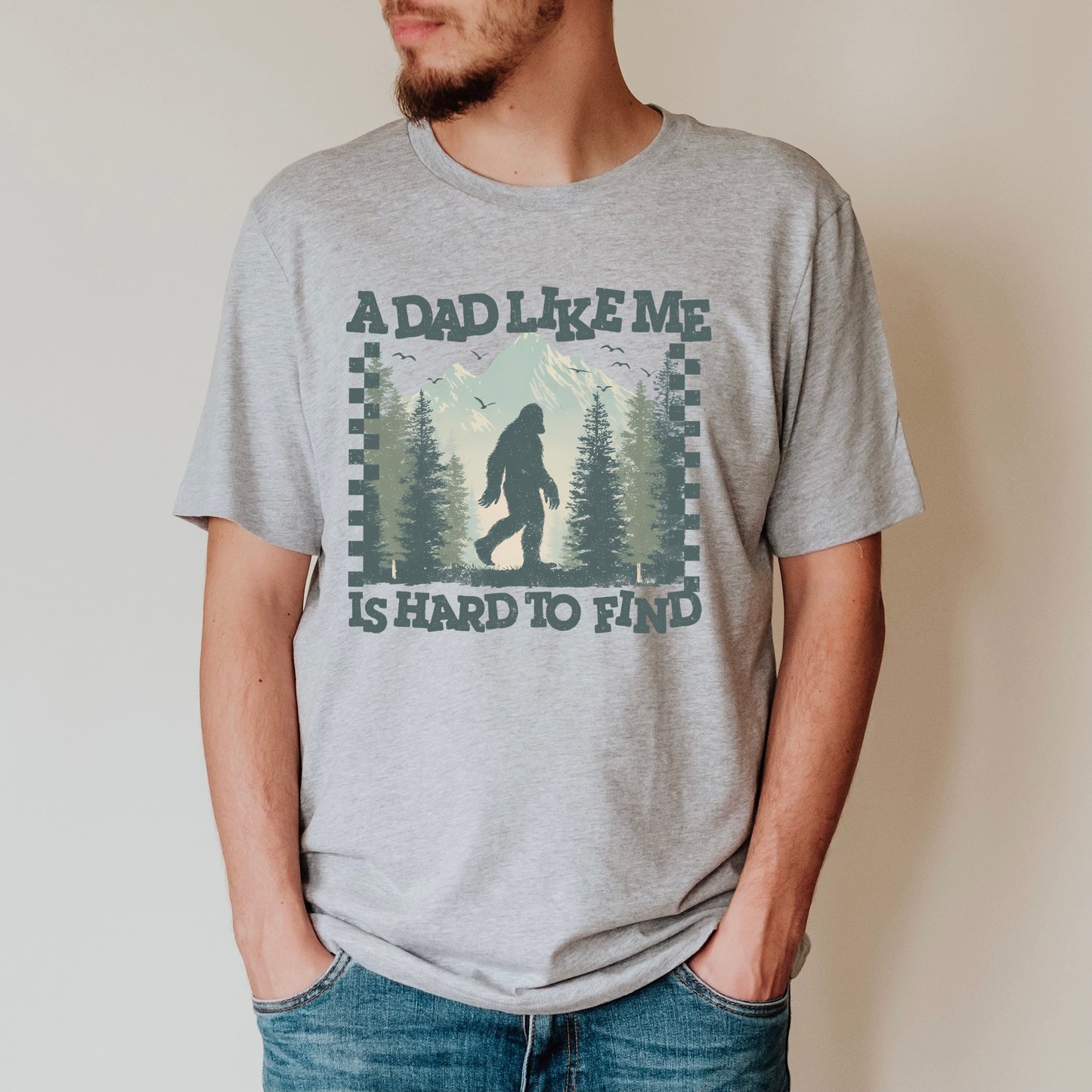 a dad like me is hard to find clear film screen print
