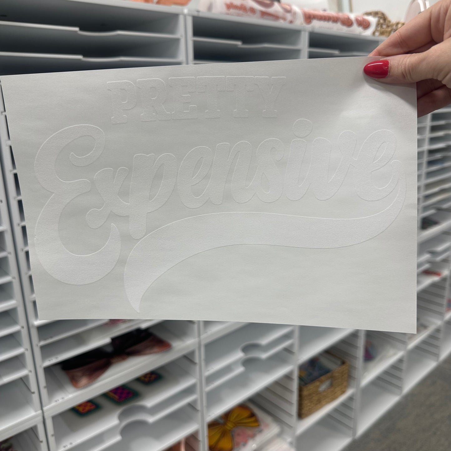 pretty expensive screen print transfer•