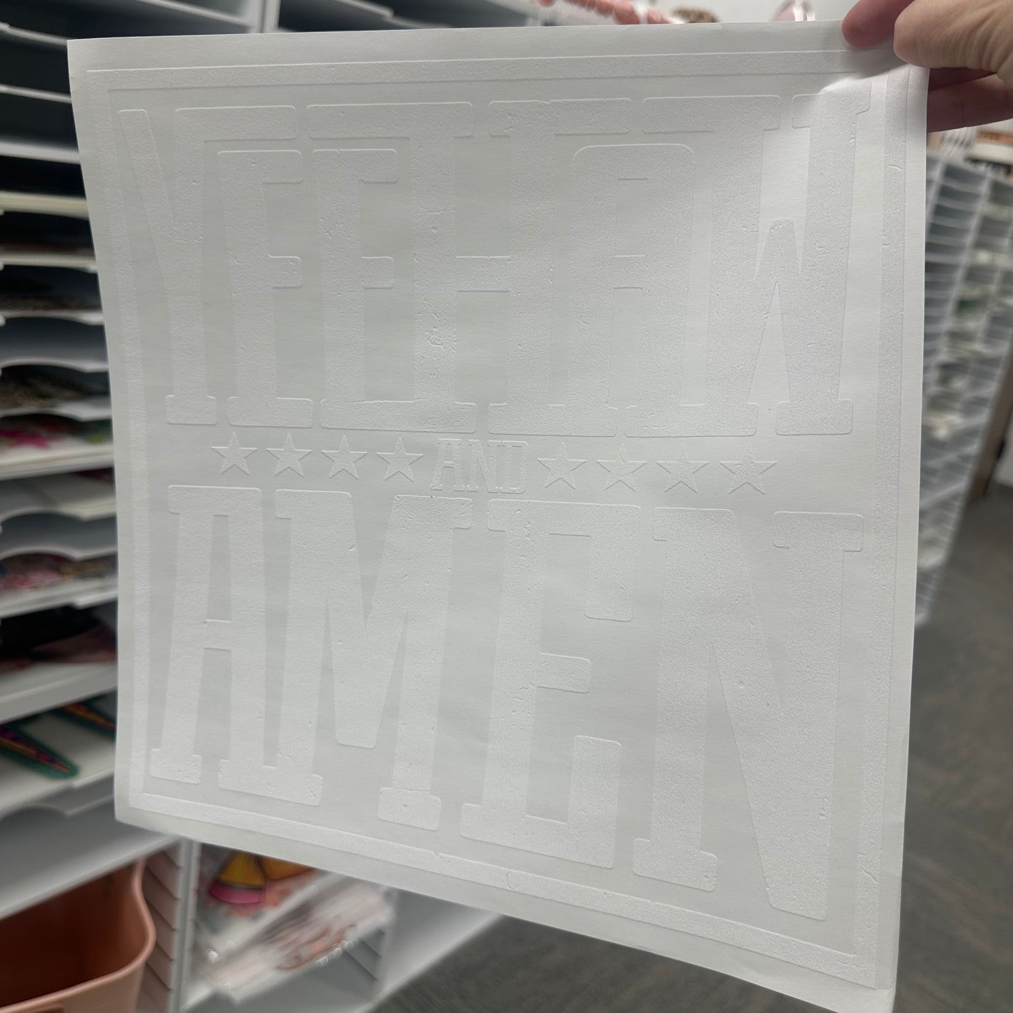 yeehaw & amen screen print transfer•