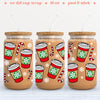 peppermint mocha uv dtf wrap - 16oz Cup Wrap