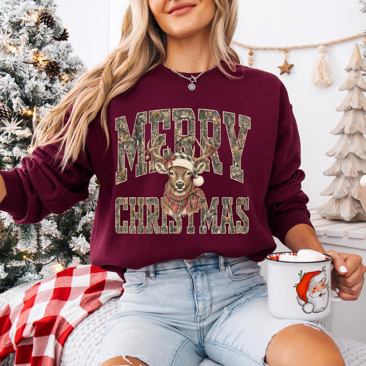 PRE-ORDER camo merry christmas DTF 5-10 biz day tat