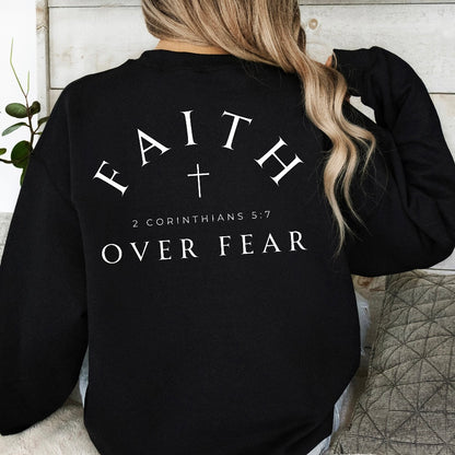 faith over fear screen print transfer