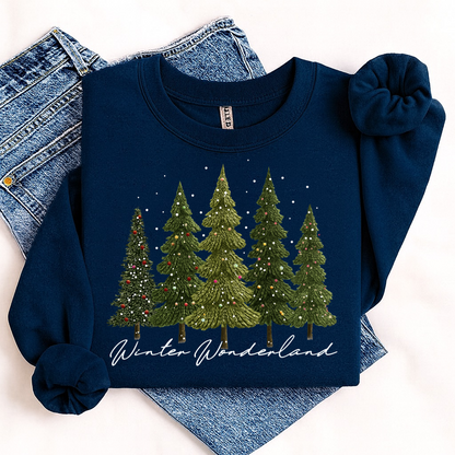 winter wonderland yarn clear film screen print